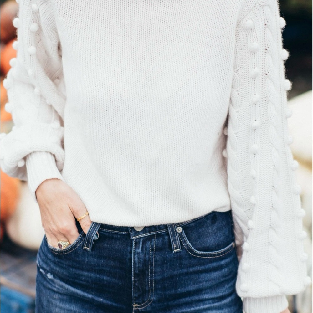 Autumn Cashmere Popcorn Sleeve Sweater. Size M. Never worn.